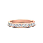 Load image into Gallery viewer, 0.75-carat-round-diamond-channel-set-anniversary-ring-in-rose-gold-FDWB5242RO-0.75CT-NL-RG
