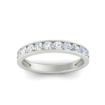 Load image into Gallery viewer, 0.75-carat-round-diamond-channel-set-anniversary-ring-in-white-gold-FDWB5242ROANGLE5-0.75CT-NL-WG
