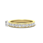 Load image into Gallery viewer, 0.75-carat-round-diamond-channel-set-anniversary-ring-in-yellow-gold-FDWB5242RO-0.75CT-NL-YG-HW
