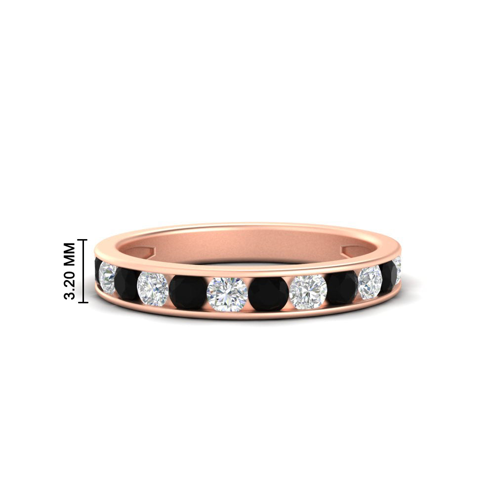 0.75-carat-round-diamond-channel-set-anniversary-ring-with-black-diamond-in-rose-gold-FDWB5242ROGBALCK-0.75CT-NL-RG-HW
