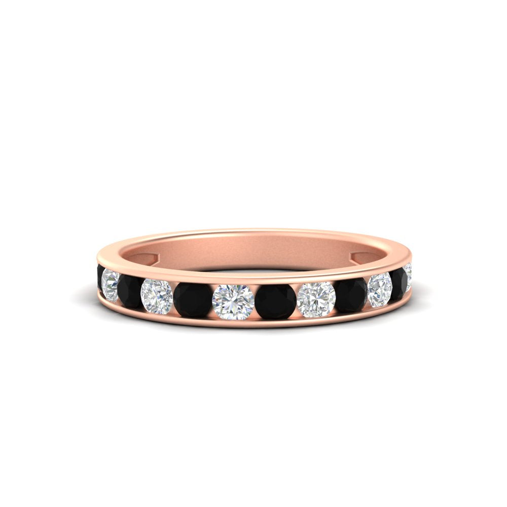 0.75-carat-round-diamond-channel-set-anniversary-ring-with-black-diamond-in-rose-gold-FDWB5242ROGBALCK-0.75CT-NL-RG