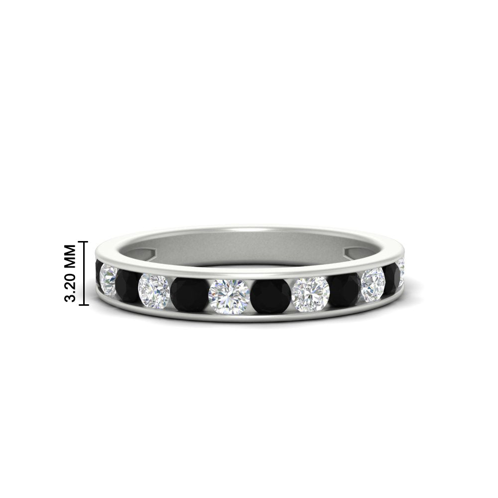 0.75-carat-round-diamond-channel-set-anniversary-ring-with-black-diamond-in-white-gold-FDWB5242ROGBALCK-0.75CT-NL-WG-HW