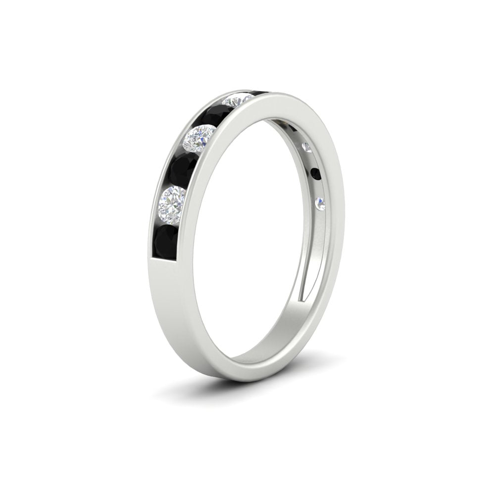 0.75-carat-round-diamond-channel-set-anniversary-ring-with-black-diamond-in-white-gold-FDWB5242ROGBLACKANGLE2-0.75CT-NL-WG