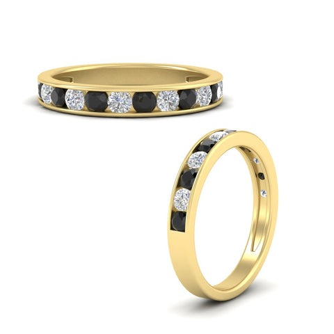0.75-carat-round-diamond-channel-set-anniversary-ring-with-black-diamond-in-yellow-gold-FDWB5242ROGBLACKANGLE3-0.75CT-NL-YG