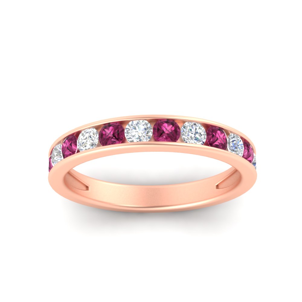 0.75-carat-round-diamond-channel-set-anniversary-ring-with-pink-sapphire-in-rose-gold-FDWB5242ROGSADRPIANGLE5-0.75CT-NL-RG