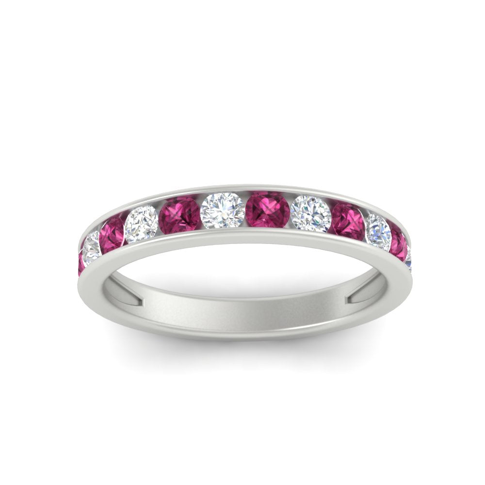 0.75-carat-round-diamond-channel-set-anniversary-ring-with-pink-sapphire-in-white-gold-FDWB5242ROGSADRPIANGLE5-0.75CT-NL-WG