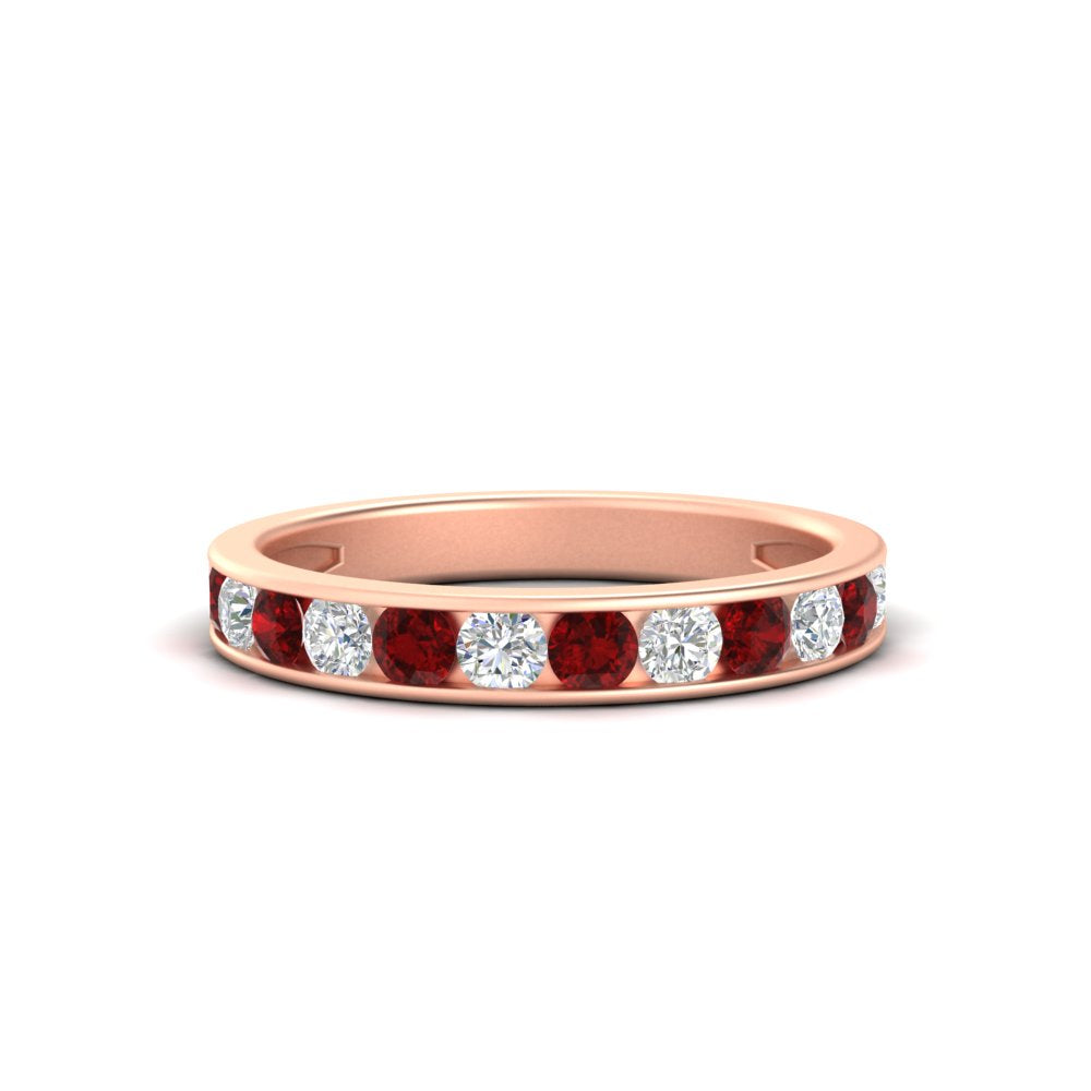 0.75-carat-round-diamond-channel-set-anniversary-ring-with-ruby-in-rose-gold-FDWB5242ROGRUDR-0.75CT-NL-RG