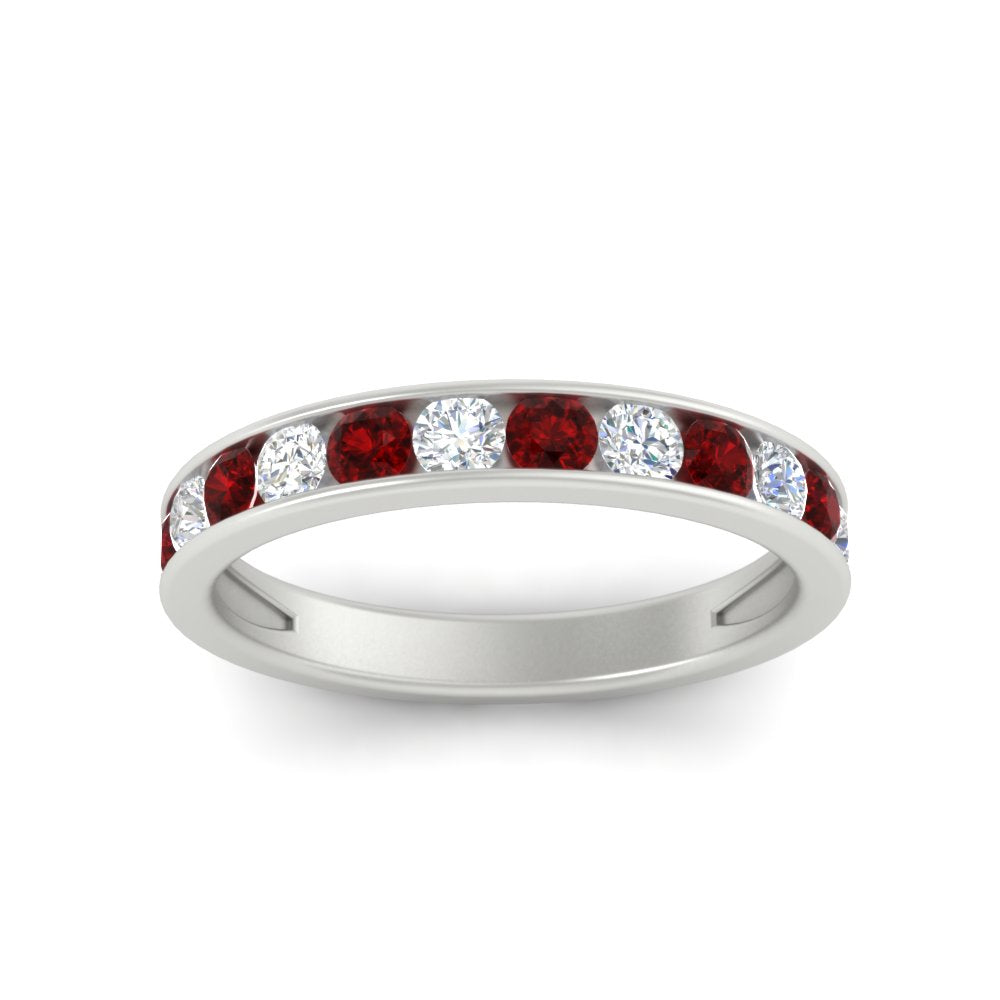 0.75-carat-round-diamond-channel-set-anniversary-ring-with-ruby-in-white-gold-FDWB5242ROGRUDRANGLE5-0.75CT-NL-WG