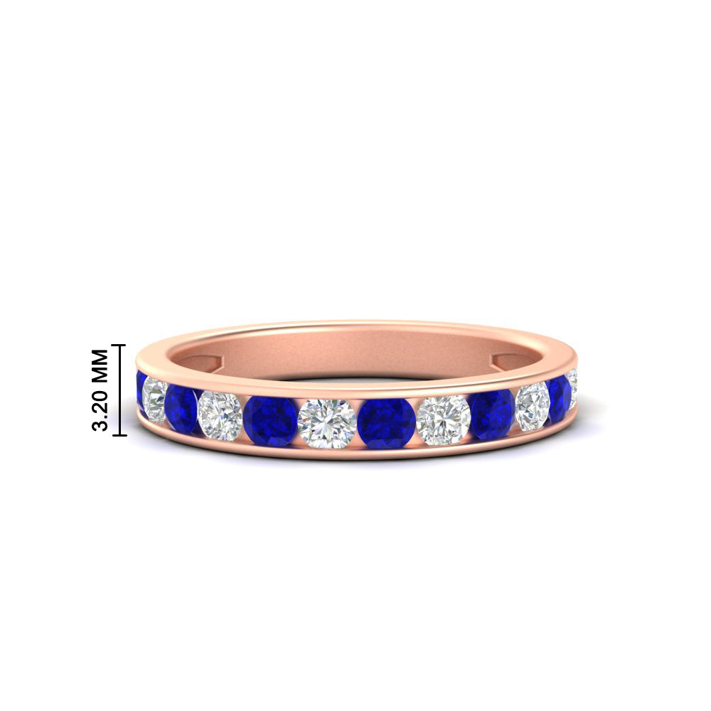 0.75-carat-round-diamond-channel-set-anniversary-ring-with-sapphire-in-rose-gold-FDWB5242ROGSABL-0.75CT-NL-RG-HW