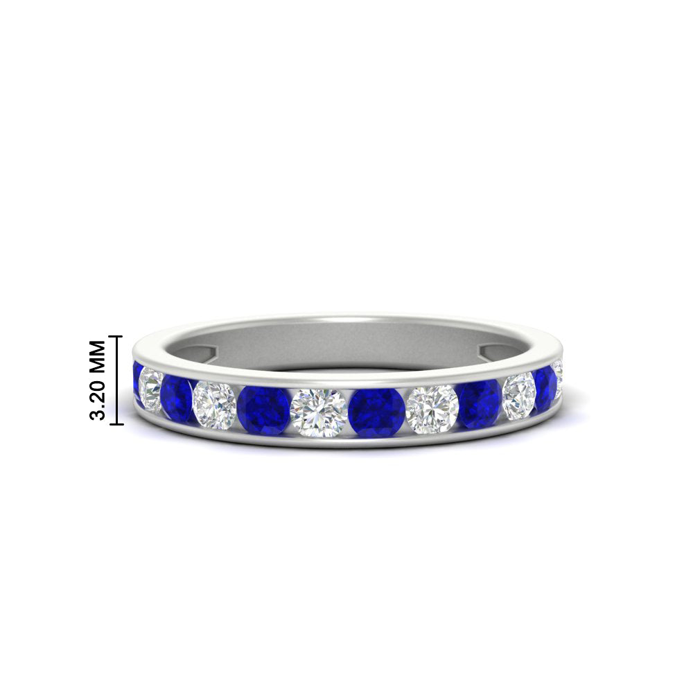 0.75-carat-round-diamond-channel-set-anniversary-ring-with-sapphire-in-white-gold-FDWB5242ROGSABL-0.75CT-NL-WG-HW