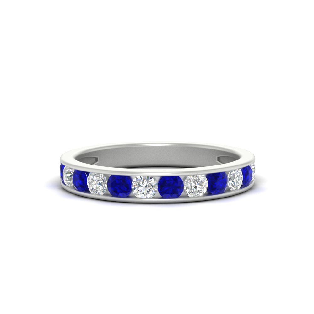0.75-carat-round-diamond-channel-set-anniversary-ring-with-sapphire-in-white-gold-FDWB5242ROGSABL-0.75CT-NL-WG