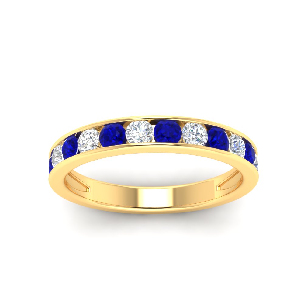 0.75-carat-round-diamond-channel-set-anniversary-ring-with-sapphire-in-yellow-gold-FDWB5242ROGSABLANGLE5-0.75CT-NL-YG