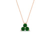 Load image into Gallery viewer, 0.75-carat-round-emerald-necklace-for-women-in-FDPD1129GEMGR-0.75CT-NL-RG