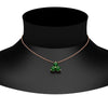 Load image into Gallery viewer, 0.75-carat-round-emerald-necklace-for-women-in-FDPD1129GEMGR-0.75CT-NL-RG