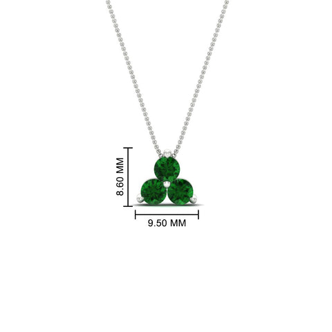 0.75-carat-round-emerald-necklace-for-women-in-FDPD1129GEMGR-0.75CT-NL-WG