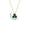 Load image into Gallery viewer, 0.75-carat-round-emerald-necklace-for-women-in-FDPD1129GEMGR-0.75CT-NL-YG