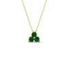Load image into Gallery viewer, 0.75-carat-round-emerald-necklace-for-women-in-FDPD1129GEMGR-0.75CT-NL-YG