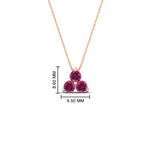 Load image into Gallery viewer, 0.75-carat-round-pink-sapphire-necklace-for-women-in-FDPD1129GSADRPI-0.75CT-NL-RG
