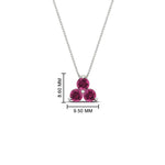 Load image into Gallery viewer, 0.75-carat-round-pink-sapphire-necklace-for-women-in-FDPD1129GSADRPI-0.75CT-NL-WG
