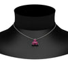 Load image into Gallery viewer, 0.75-carat-round-pink-sapphire-necklace-for-women-in-FDPD1129GSADRPI-0.75CT-NL-WG