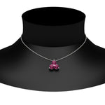 Load image into Gallery viewer, 0.75-carat-round-pink-sapphire-necklace-for-women-in-FDPD1129GSADRPI-0.75CT-NL-WG
