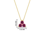 Load image into Gallery viewer, 0.75-carat-round-pink-sapphire-necklace-for-women-in-FDPD1129GSADRPI-0.75CT-NL-YG
