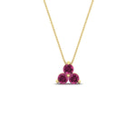 Load image into Gallery viewer, 0.75-carat-round-pink-sapphire-necklace-for-women-in-FDPD1129GSADRPI-0.75CT-NL-YG
