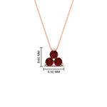 Load image into Gallery viewer, 0.75-carat-round-ruby-necklace-for-women-in-FDPD1129GRUDR-0.75CT-NL-RG
