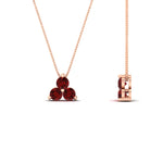Load image into Gallery viewer, 0.75-carat-round-ruby-necklace-for-women-in-FDPD1129GRUDR-0.75CT-NL-RG
