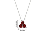 Load image into Gallery viewer, 0.75-carat-round-ruby-necklace-for-women-in-FDPD1129GRUDR-0.75CT-NL-WG
