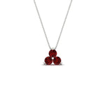 Load image into Gallery viewer, 0.75-carat-round-ruby-necklace-for-women-in-FDPD1129GRUDR-0.75CT-NL-WG
