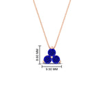 Load image into Gallery viewer, 0.75-carat-round-sapphire-necklace-for-women-in-FDPD1129GSABL-0.75CT-NL-RG
