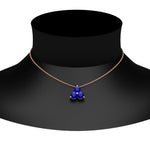 Load image into Gallery viewer, 0.75-carat-round-sapphire-necklace-for-women-in-FDPD1129GSABL-0.75CT-NL-RG
