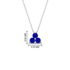 Load image into Gallery viewer, 0.75-carat-round-sapphire-necklace-for-women-in-FDPD1129GSABL-0.75CT-NL-WG