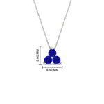 Load image into Gallery viewer, 0.75-carat-round-sapphire-necklace-for-women-in-FDPD1129GSABL-0.75CT-NL-WG
