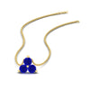 Load image into Gallery viewer, 0.75-carat-round-sapphire-necklace-for-women-in-FDPD1129GSABL-0.75CT-NL-YG