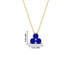 Load image into Gallery viewer, 0.75-carat-round-sapphire-necklace-for-women-in-FDPD1129GSABL-0.75CT-NL-YG