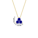 Load image into Gallery viewer, 0.75-carat-round-sapphire-necklace-for-women-in-FDPD1129GSABL-0.75CT-NL-YG
