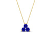Load image into Gallery viewer, 0.75-carat-round-sapphire-necklace-for-women-in-FDPD1129GSABL-0.75CT-NL-YG