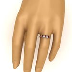 Load image into Gallery viewer, 0.75-carat-ruby-5-stone-wedding-band-teardrop-rose-gold-FD8294B-0.15CTGRUDRANGLE3-NL-RG
