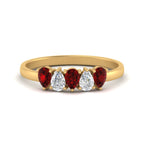 Load image into Gallery viewer, 0.75-carat-ruby-5-stone-wedding-band-teardrop-yellow-gold-FD8294B-0.15CTGRUDRANGLE3-NL-YG
