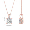 Load image into Gallery viewer, 0.75-carat-square-cut-diamond-filigree-pendant-in-FDPD10681PR-0.75CTANGLE2-NL-RG