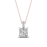 Load image into Gallery viewer, 0.75-carat-square-cut-diamond-filigree-pendant-in-FDPD10681PR-0.75CTANGLE2-NL-WG