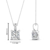 Load image into Gallery viewer, 0.75-carat-square-cut-diamond-filigree-pendant-in-FDPD10681PR-0.75CTANGLE2-NL-WG