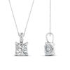 Load image into Gallery viewer, 0.75-carat-square-cut-diamond-filigree-pendant-in-FDPD10681PR-0.75CTANGLE2-NL-WG