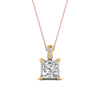 Load image into Gallery viewer, 0.75-carat-square-cut-diamond-filigree-pendant-in-FDPD10681PR-0.75CTANGLE2-NL-YG