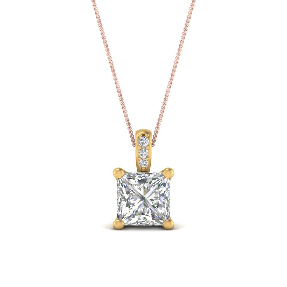 0.75-carat-square-cut-diamond-filigree-pendant-in-FDPD10681PR-0.75CTANGLE2-NL-YG