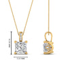 Load image into Gallery viewer, 0.75-carat-square-cut-diamond-filigree-pendant-in-FDPD10681PR-0.75CTANGLE2-NL-YG