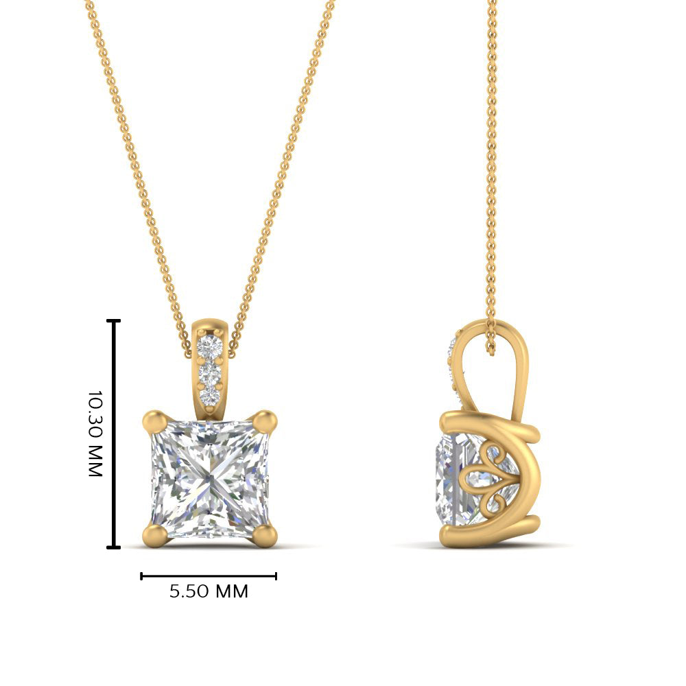 0.75-carat-square-cut-diamond-filigree-pendant-in-FDPD10681PR-0.75CTANGLE2-NL-YG