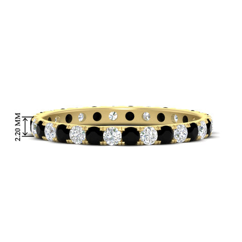 0.75-ct-diamond-round-eternity-black-diamond-wedding-band-in-yellow-gold-FDEWB8371GBLACK-0.75CT-NL-YG-HW